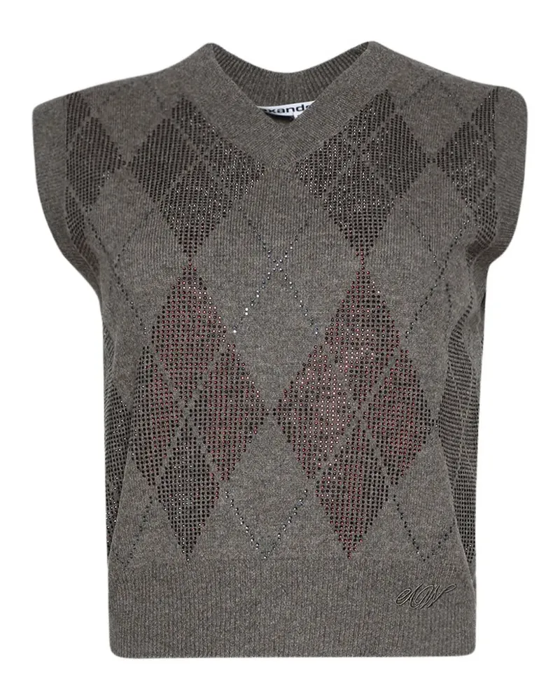 Alexander Wang Pullunder mit Argyle-Muster - Braun Braun