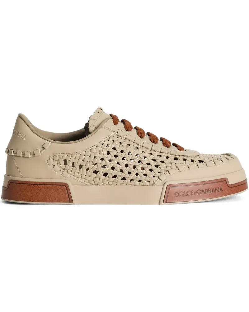 Dolce & Gabbana Sneakers mit Mesh-Einsatz - Nude Nude
