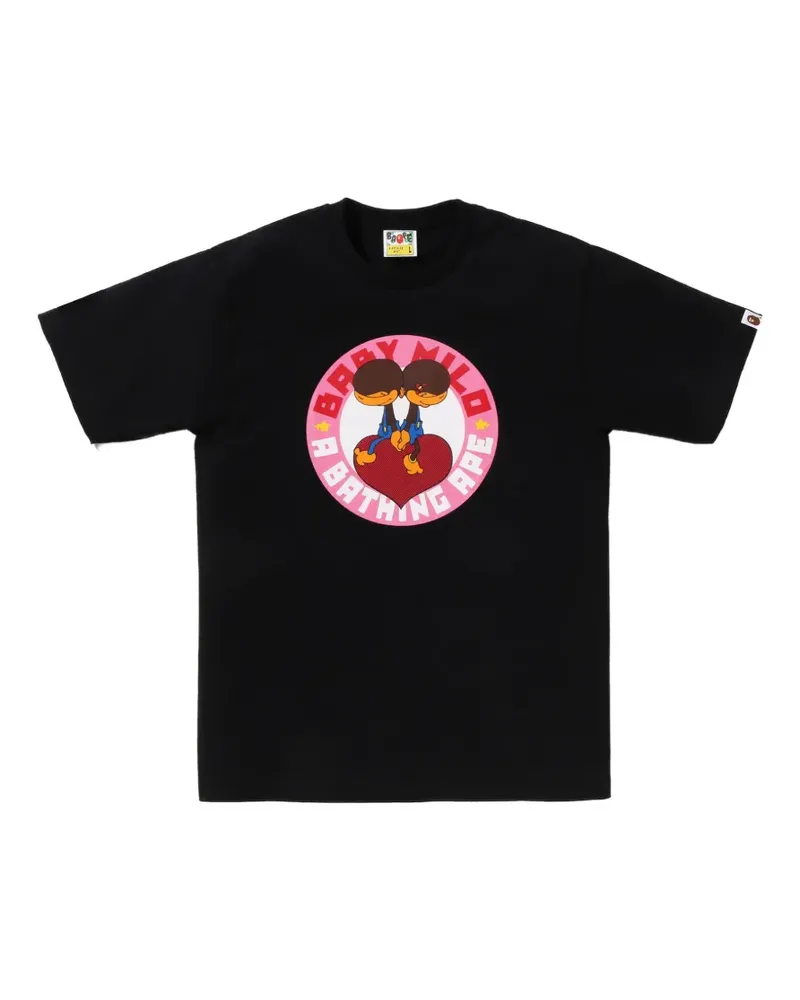 BAPE printed graphic T-shirt - Schwarz Schwarz