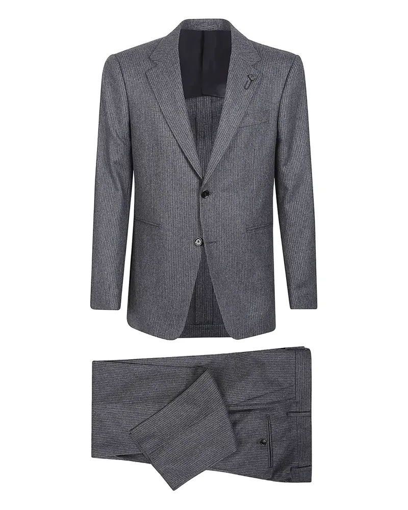 LARDINI pinstripe wool suit - Grau Grau