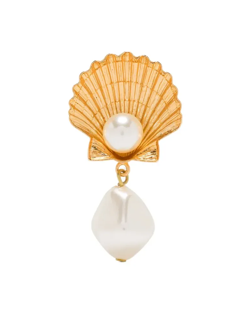 Jennifer Behr Ohrringe mit Muschelperlen - Gold Gold
