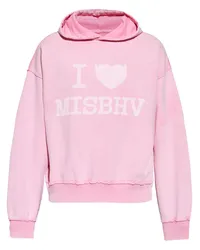 MISBHV Hoodie mit Logo-Print Rosa