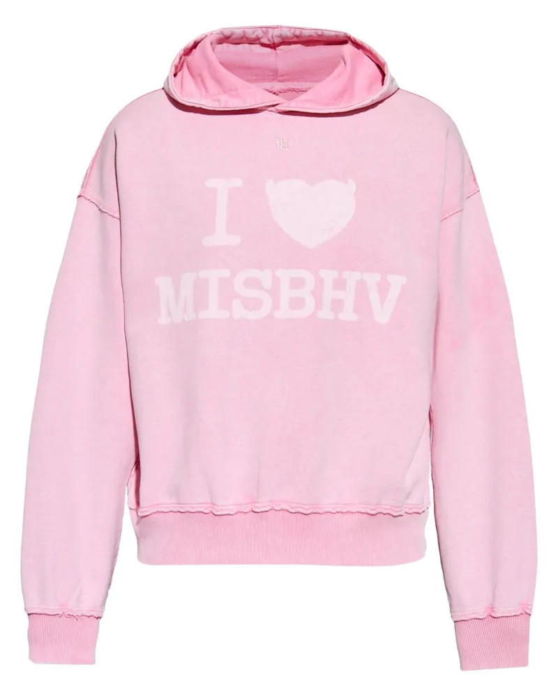 MISBHV Hoodie mit Logo-Print - Rosa Rosa
