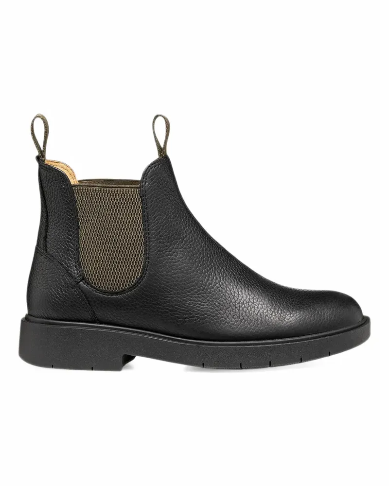 Geox Spherica™ EC1 B grained leather Chelsea boots - Schwarz Schwarz