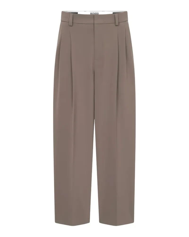 Rossi Noa pleated trousers - Braun Braun