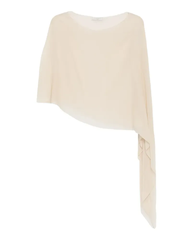 Antonelli Firenze Melone asymmetric draped top - Nude Nude