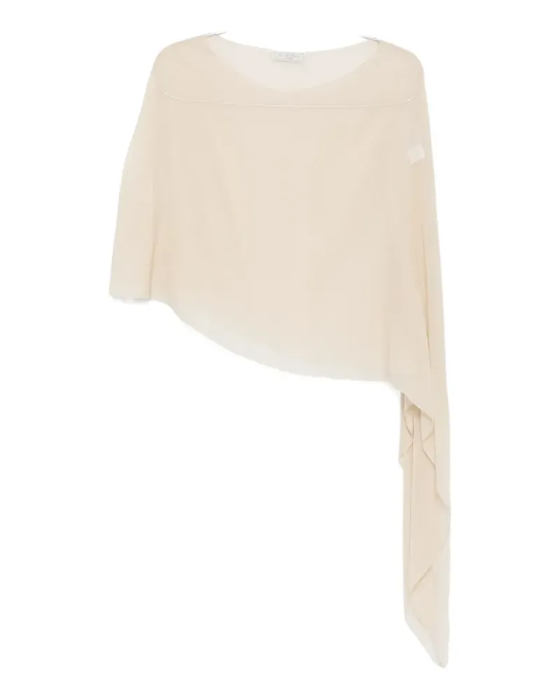 Antonelli Firenze Melone asymmetric draped top - Nude Nude