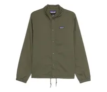 Hemdjacke mit Logo-Patch - Grün