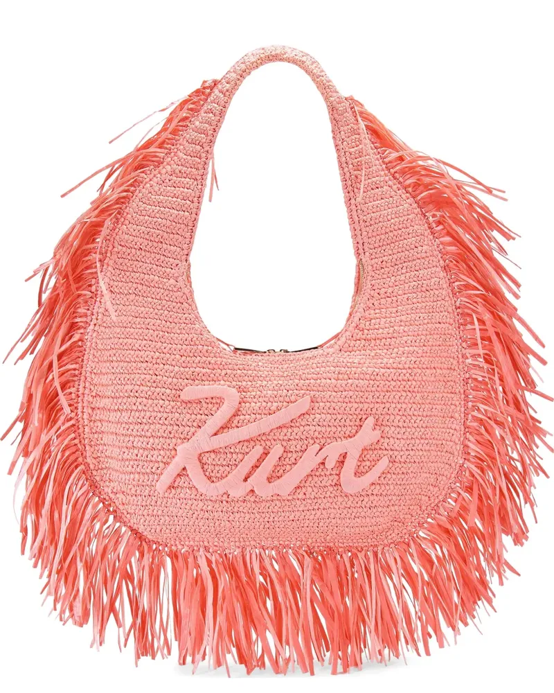 Kurt Geiger Large Kurt Hobo Fringe tote bag - Rosa Rosa