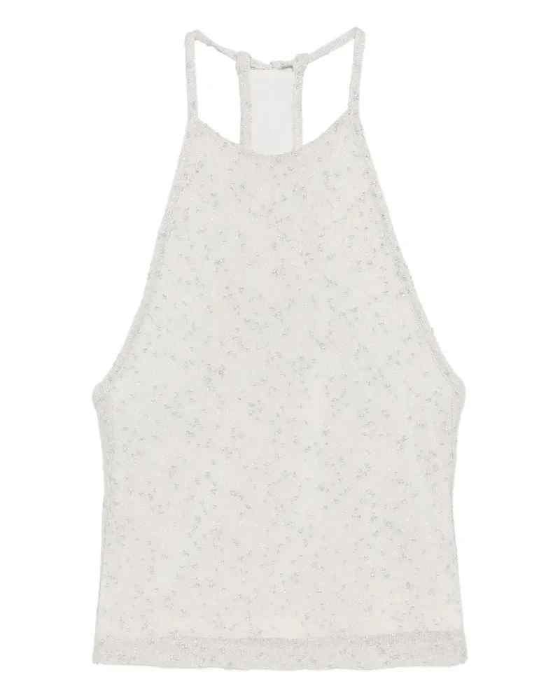 Christopher Esber Imber Neckholder-Top im Metallic-Look - Nude Nude