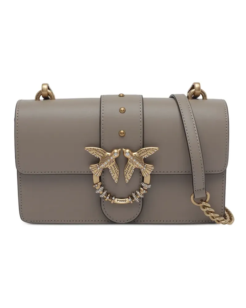 Pinko Mini Love One Schultertasche - Grau Grau