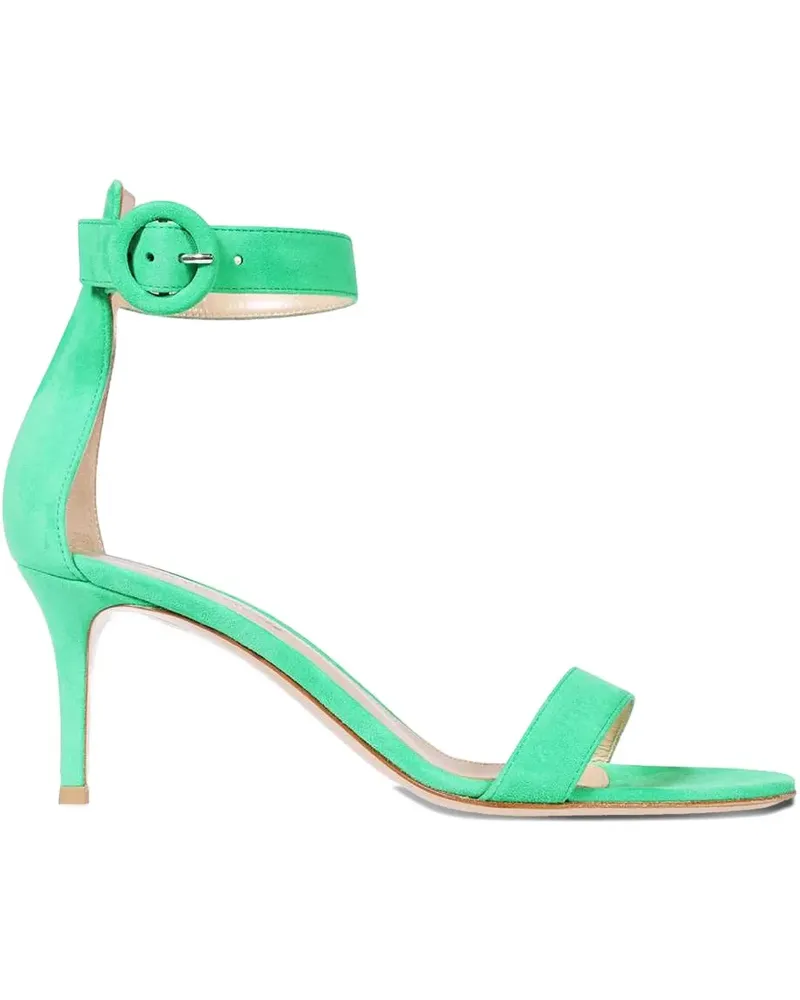 Gianvito Rossi Portofino Sandalen mit Schnallenriemen 70mm - Grün Grün