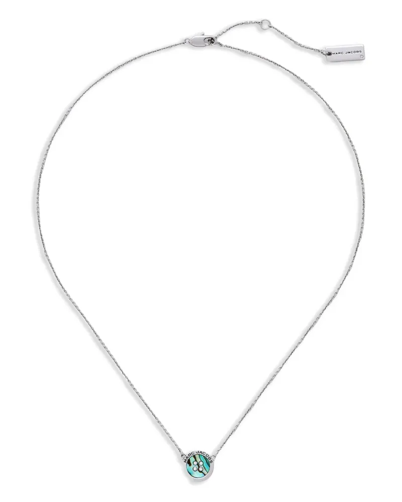 Marc Jacobs Button Halskette - Silber Silber