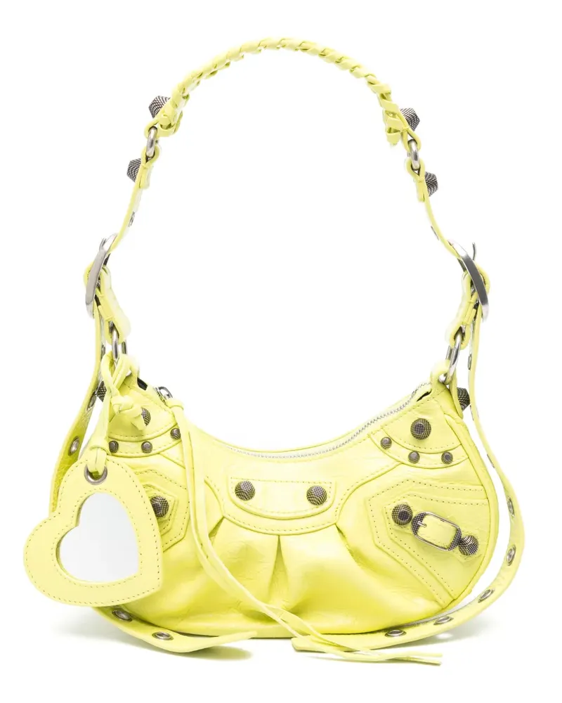 Balenciaga Le Cagole XS Schultertasche - Gelb Gelb