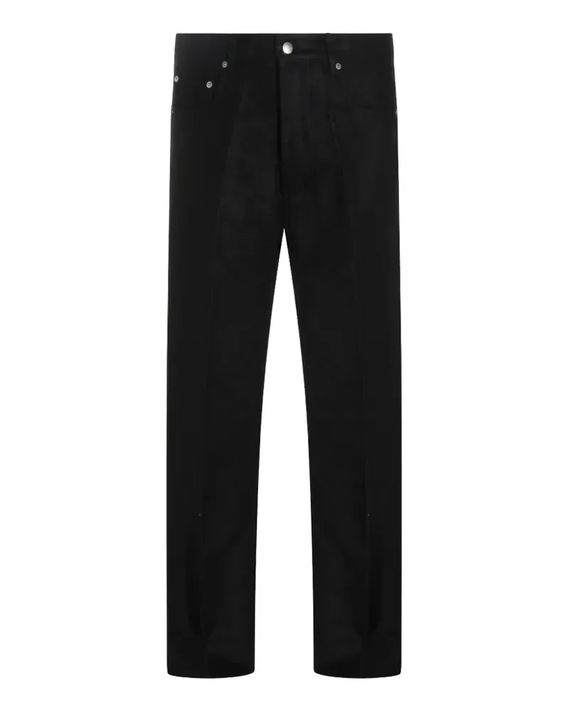 Rick Owens Hose mit geradem Bein - Schwarz Schwarz