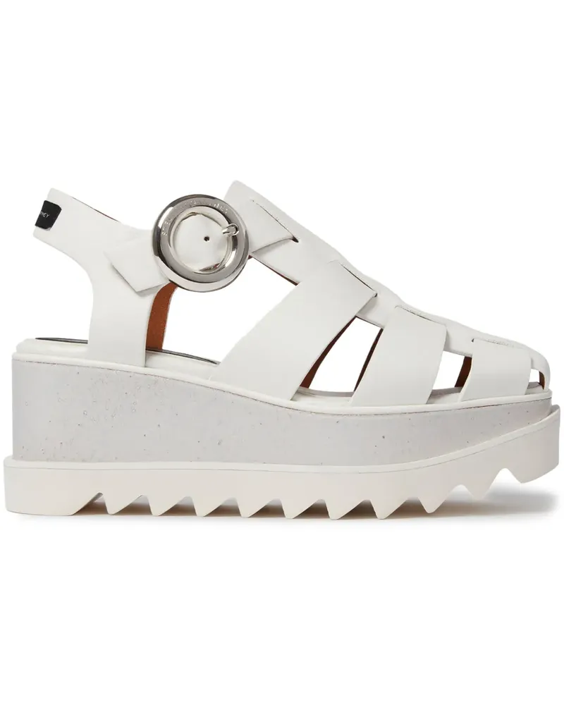 Stella McCartney Elyse Plateau-Sandalen 80mm - Weiß Weiß