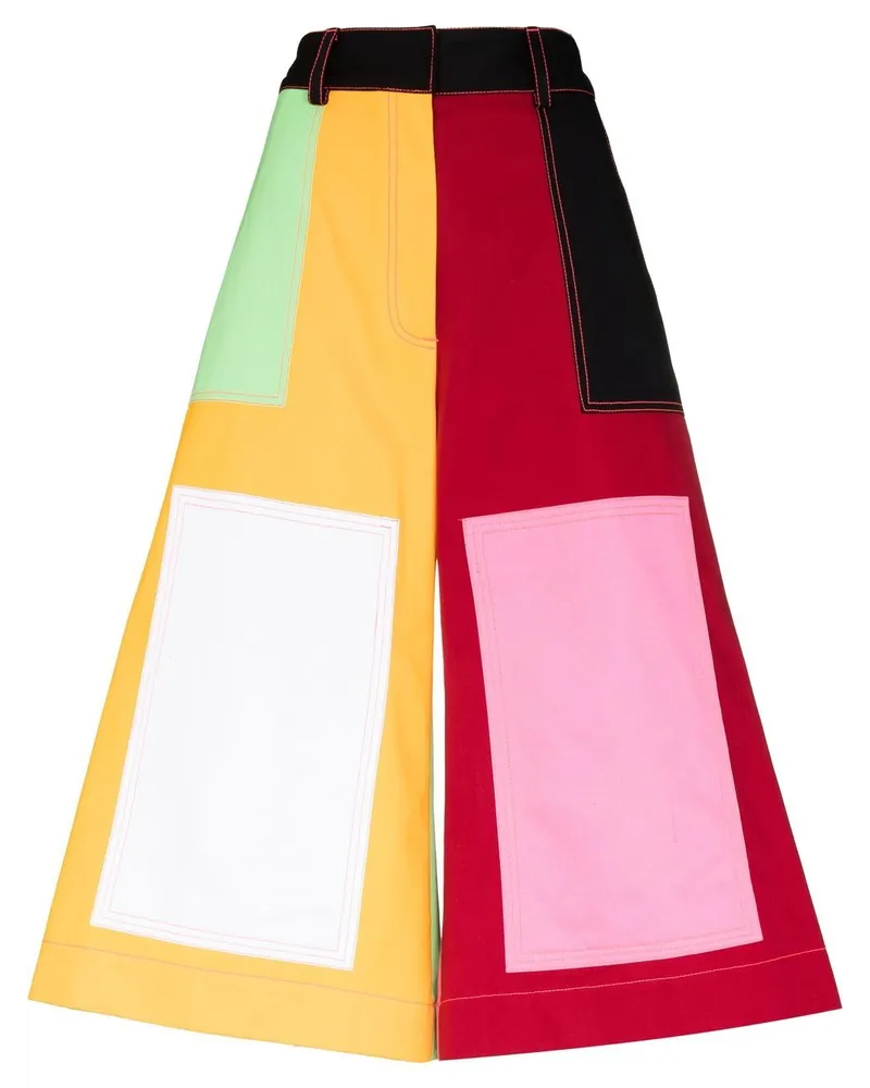 Christopher John Rogers Cropped-Hose mit Einsätzen - Rosa Rosa