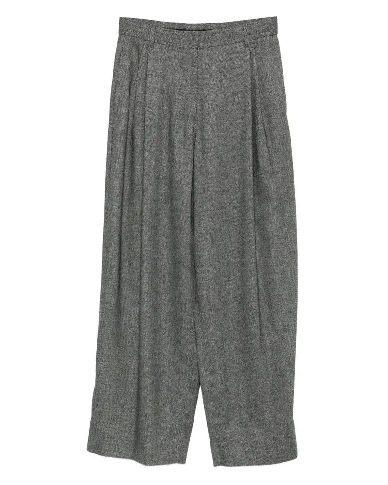 Max Mara Plissierte Hose - Grau Grau