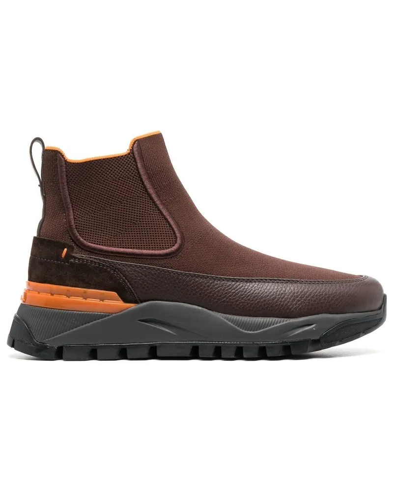 Santoni Gervase Wildlederstiefel - Braun Braun