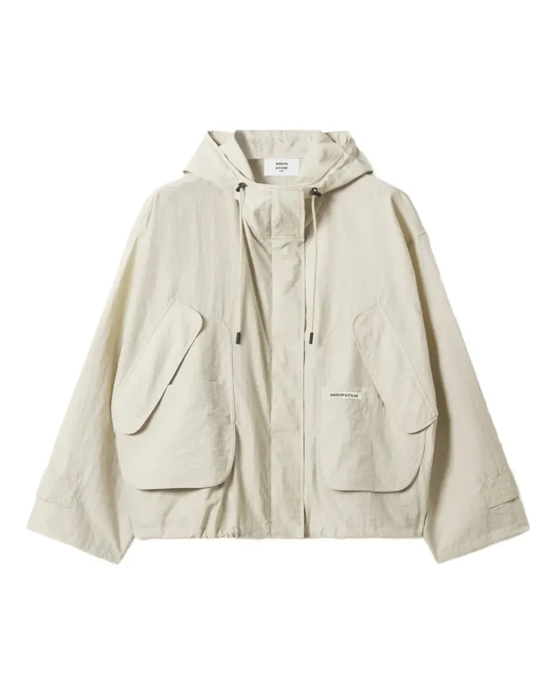 Kitsuné hooded bomber jacket - Nude Nude