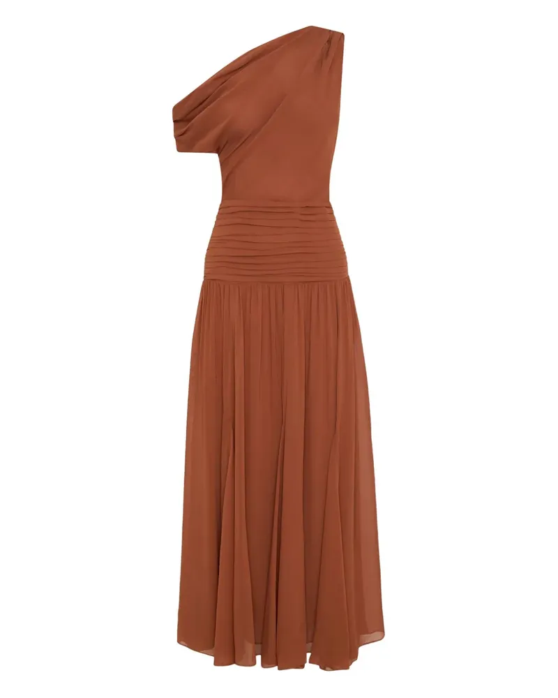 NICHOLAS One-Shoulder-Kleid - Braun Braun