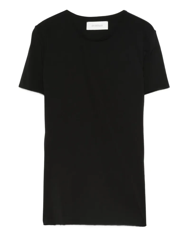 SPORTMAX Kurzärmeliges T-Shirt - Schwarz Schwarz
