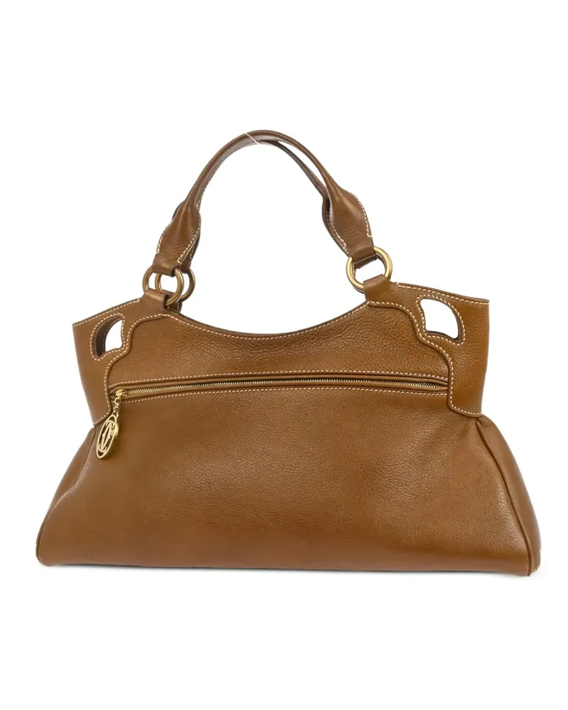 Cartier 1990-2000s Marcello cut-out tote bag - Braun Braun