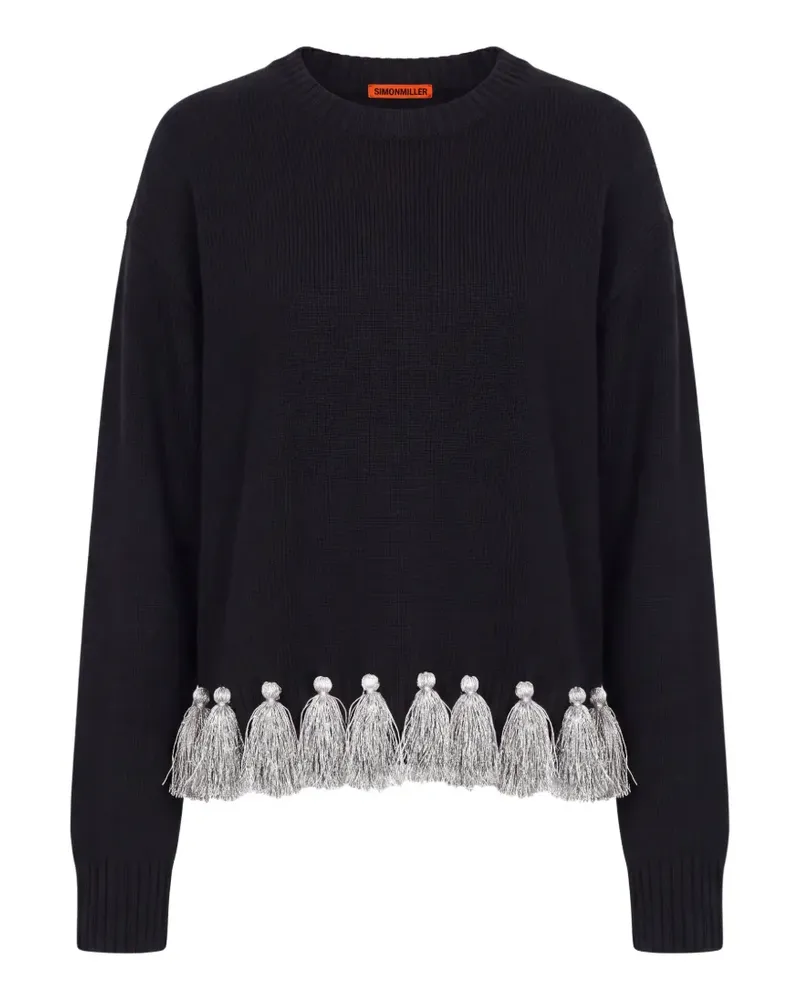 Simon Miller Roni Pullover mit Metallic-Quaste - Schwarz Schwarz