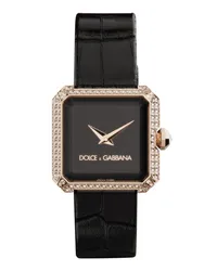 Dolce & Gabbana Verzierte Armbanduhr, 24mm Schwarz