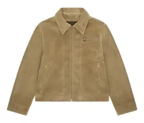 Rhode Wildlederjacke mit Reißverschluss - Nude