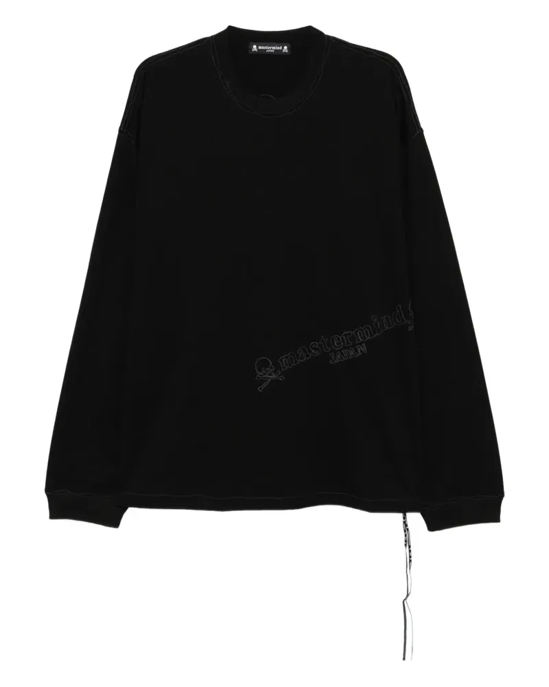 Mastermind Japan T-Shirt mit Logo-Stickerei - Schwarz Schwarz