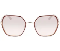 Sonnenbrille mit Oversized-Gestell - Braun