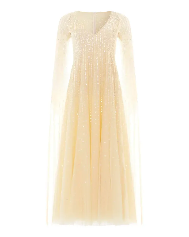 Needle & Thread Moonlight sequined V-neck dress - Gelb Gelb