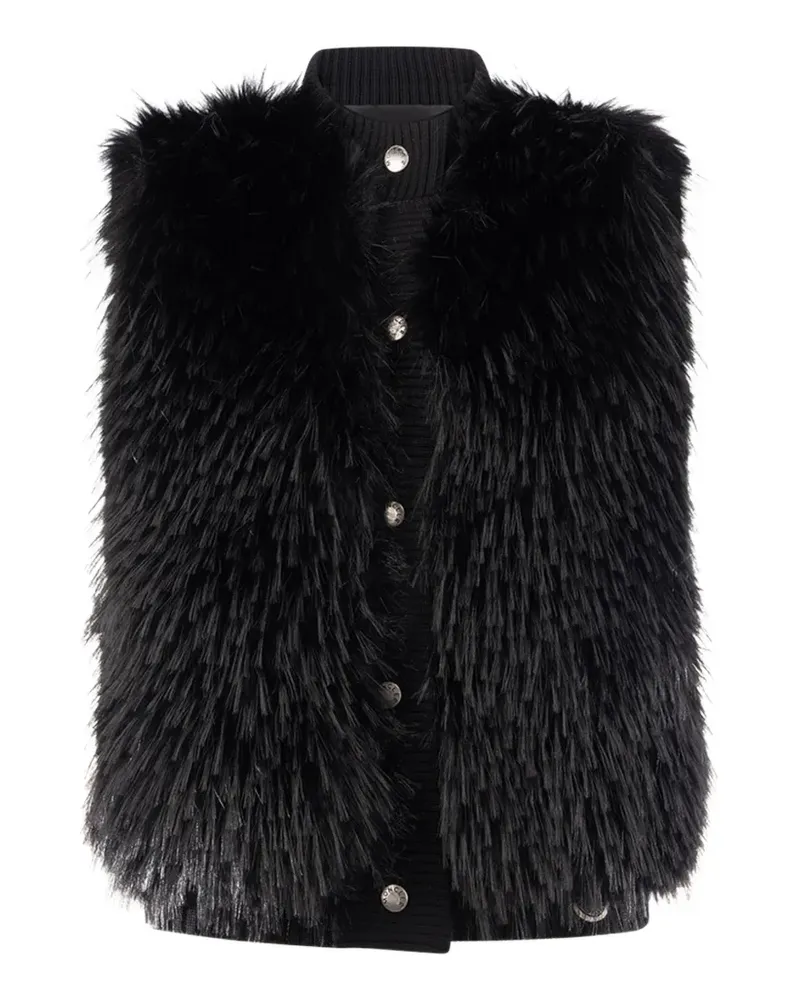 Moncler wool down gilet - Schwarz Schwarz