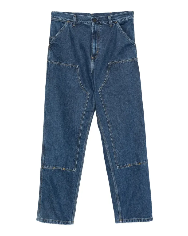Carhartt WIP Carpenter Straight-Leg-Jeans mit doppelter Kniepartie - Blau Blau