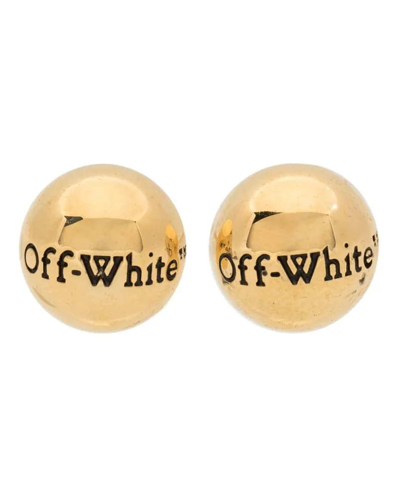 OFF-WHITE Ohrringe mit Logo - Gold Gold