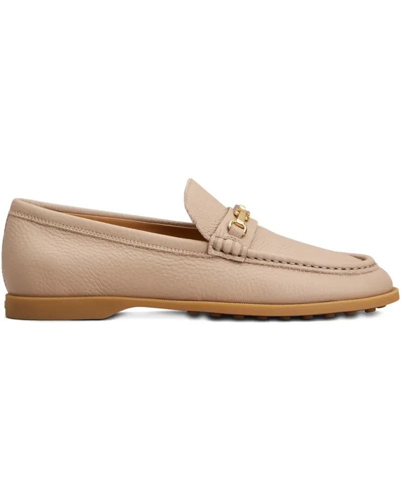 TOD'S Loafer mit goldfarbenem Detail - Nude Nude