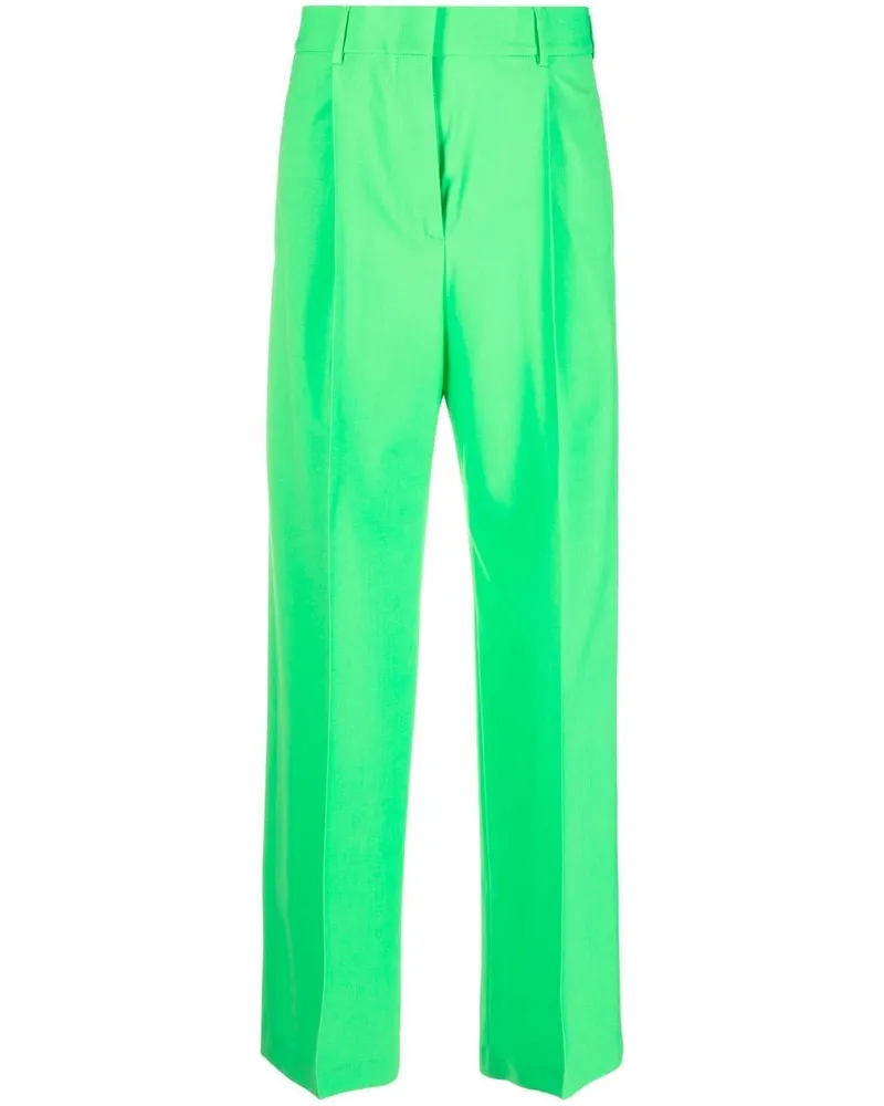 MSGM Klassische High-Waist-Hose - Grün Grün