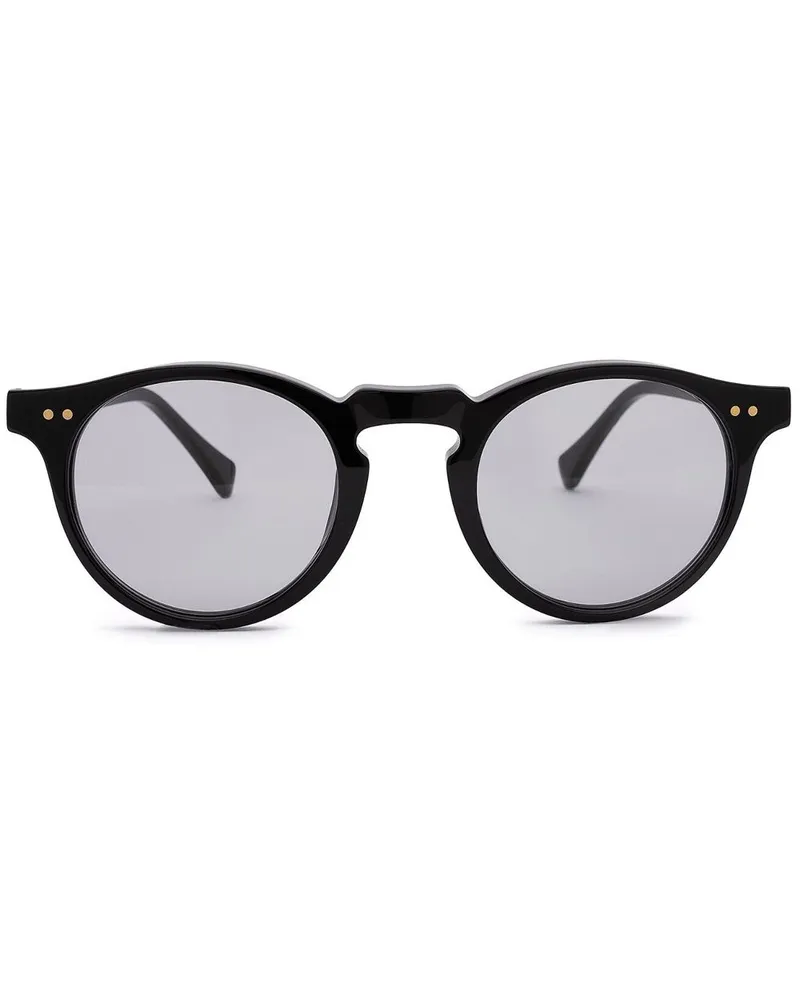 Nialaya Malibu Sonnenbrille mit rundem Gestell - Schwarz Schwarz