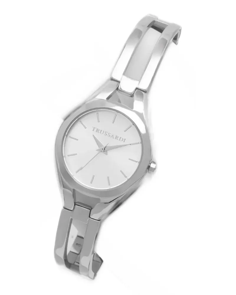 Trussardi Runde Armbanduhr 30mm - Weiß Weiß