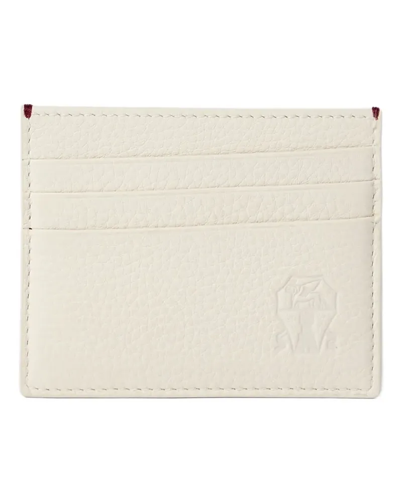 Brunello Cucinelli Kartenetui mit Logo-Prägung - Weiß Weiß
