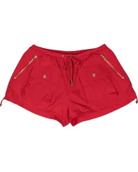 Cynthia Rowley Bloomer-Shorts mit Cargotaschen Rot