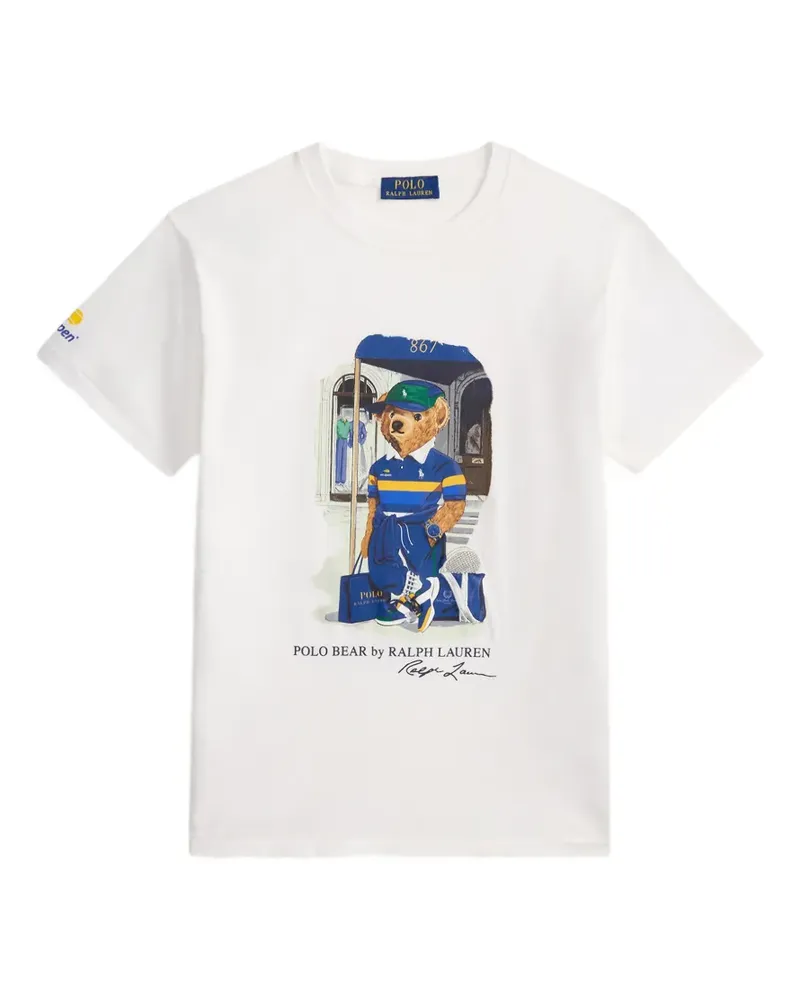 Ralph Lauren T-Shirt mit Polo Bear-Print - Weiß Weiß