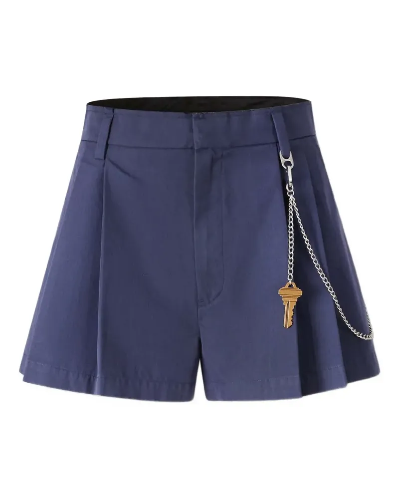 Alexander Wang Faltenrock mit Kettendetail - Blau Blau