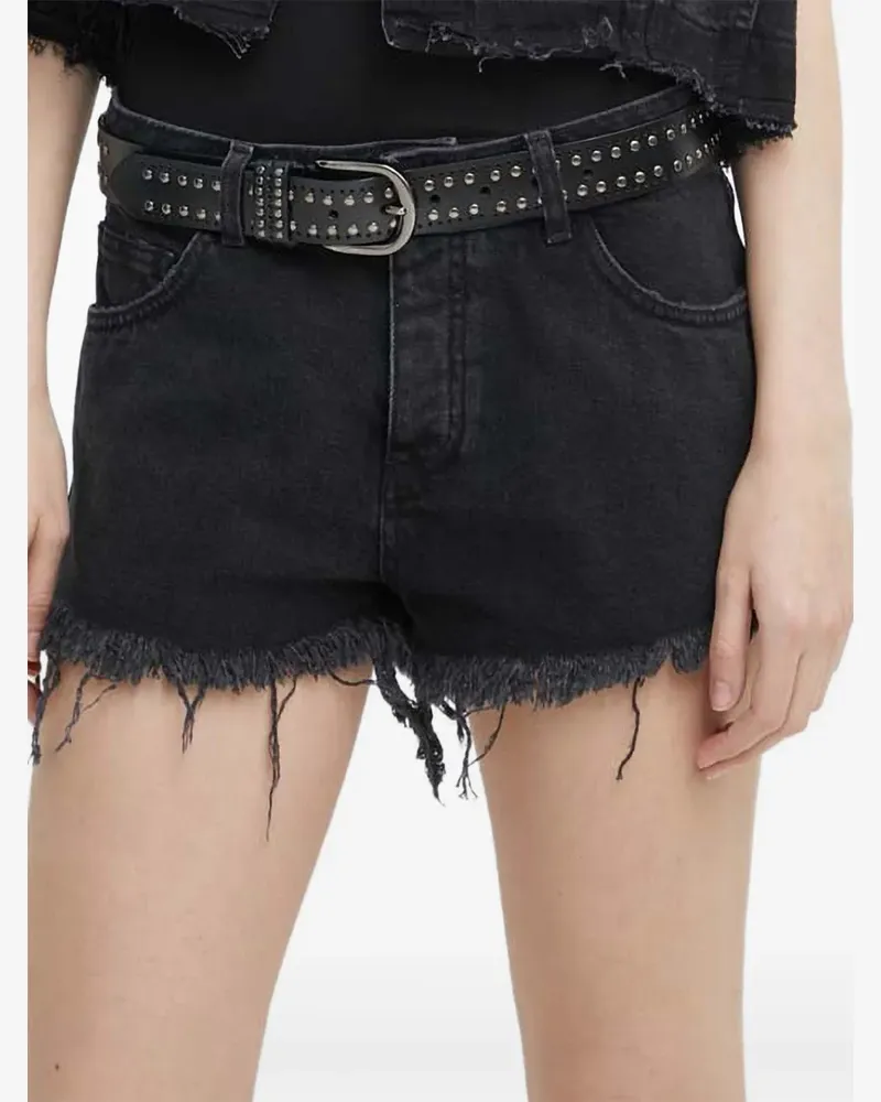 Aniye By frayed denim shorts - Schwarz Schwarz
