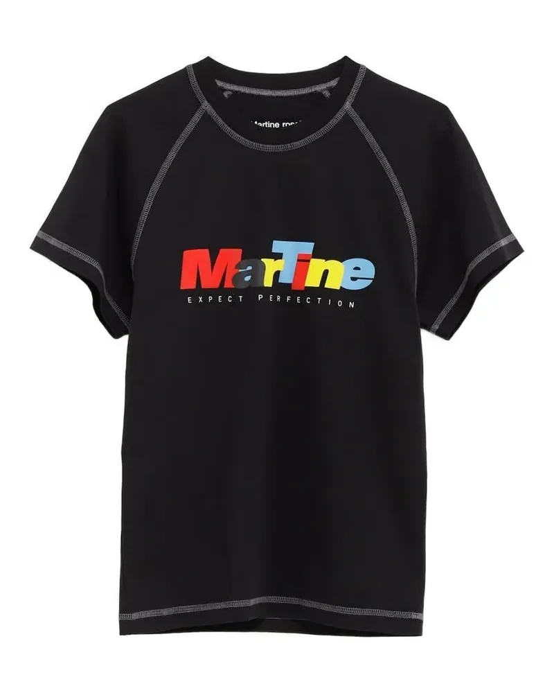 Martine Rose raglan-sleeve T-shirt - Schwarz Schwarz