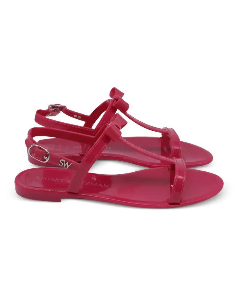 Stuart Weitzman Mellie bow sandals - Rosa Rosa