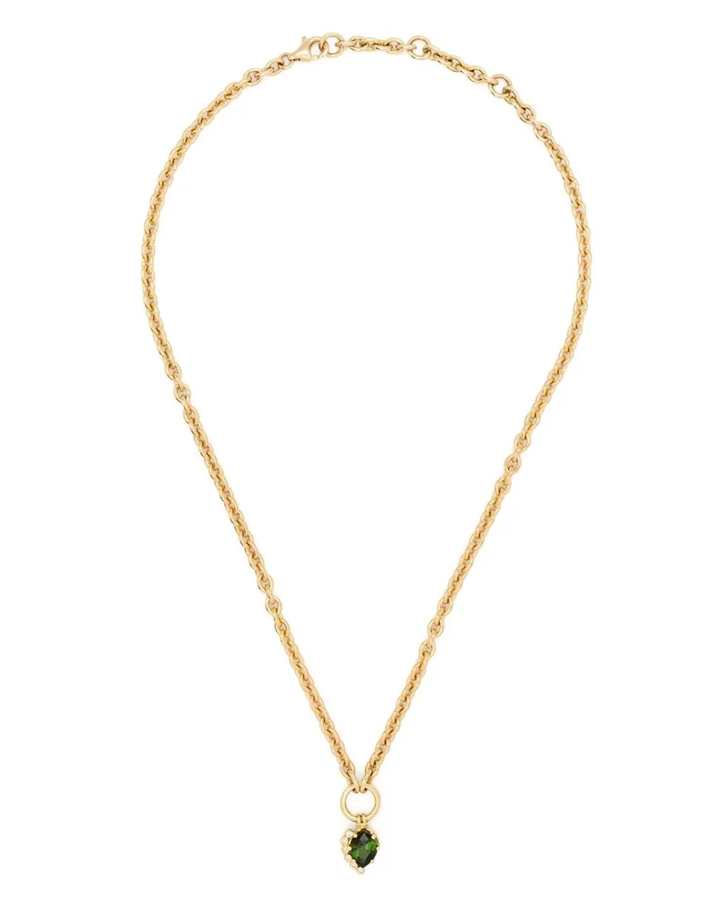 Pascale Monvoisin 18kt Sun Nº2 Gelbgoldhalskette mit Diamanten Gold