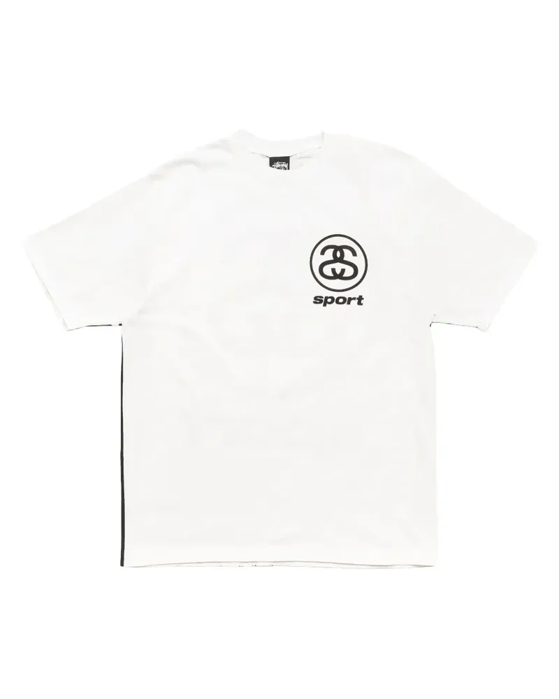 Stüssy Pigmentgefärbtes Link Sport T-Shirt - Weiß Weiß