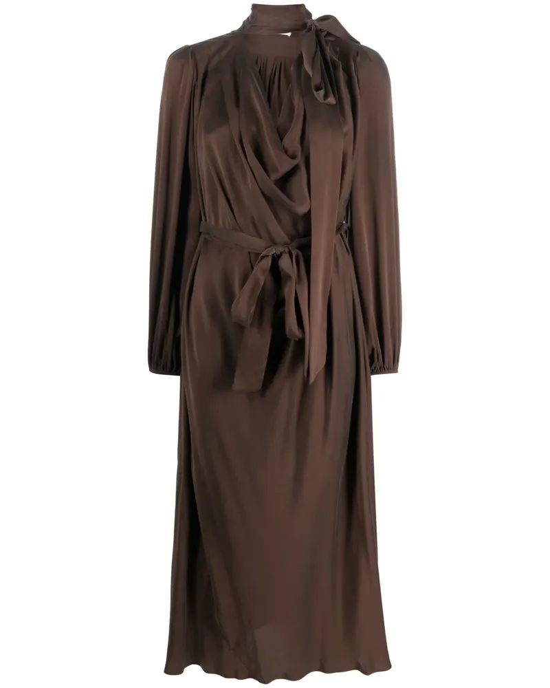 Zimmermann Billow Midikleid - Braun Braun